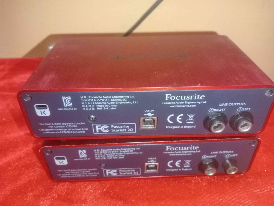 Focusrite Scarlett 2i2 sound card for sale 